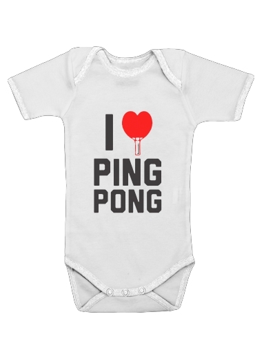  I love Ping Pong voor Baby short sleeve onesies