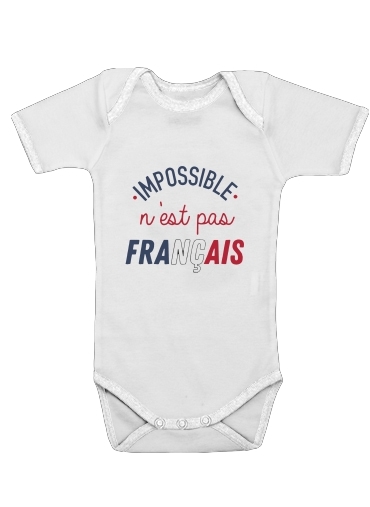  Impossible nest pas francais voor Baby short sleeve onesies
