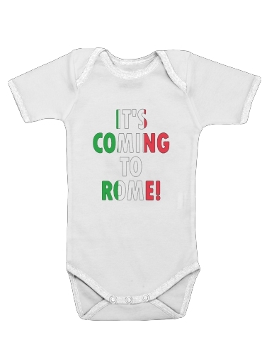  Its coming to Rome voor Baby short sleeve onesies