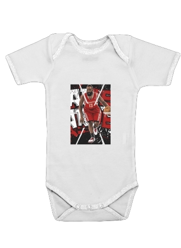  James Harden Basketball Legend voor Baby short sleeve onesies