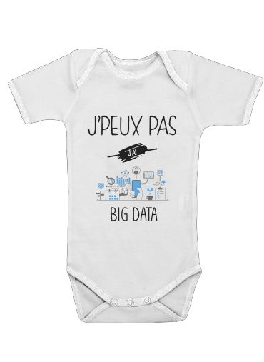  Je peux pas jai Big Data voor Baby short sleeve onesies