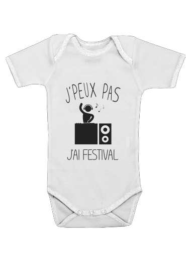  Je peux pas jai festival voor Baby short sleeve onesies