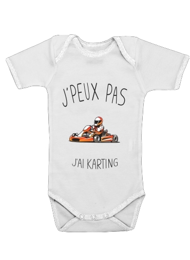  Je peux pas jai Karting voor Baby short sleeve onesies
