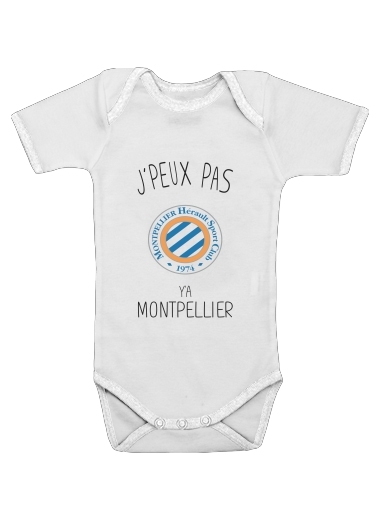 Je peux pas ya Montpellier voor Baby short sleeve onesies