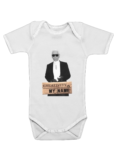  Karl Lagerfeld Creativity is my name voor Baby short sleeve onesies