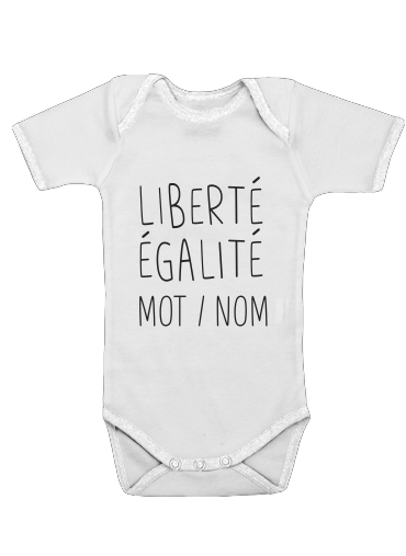  Liberte Egalite Personnalisable voor Baby short sleeve onesies