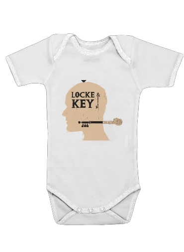  Locke Key Head Art voor Baby short sleeve onesies