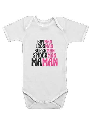  Maman Super heros voor Baby short sleeve onesies