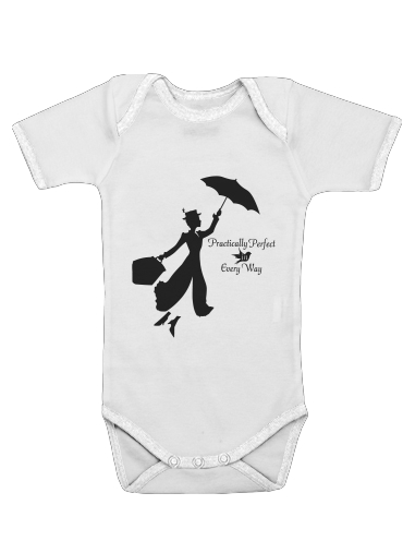  Mary Poppins Perfect in every way voor Baby short sleeve onesies