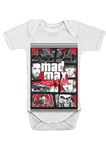  Mashup GTA Mad Max Fury Road voor Baby short sleeve onesies