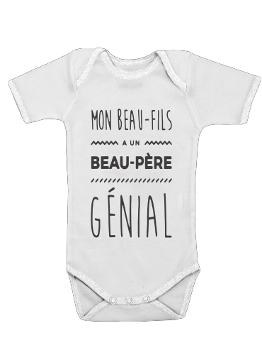  Mon beau fils a un beau pere genial voor Baby short sleeve onesies