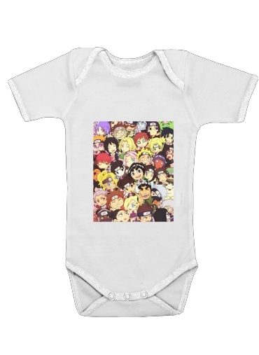  Naruto Chibi Group voor Baby short sleeve onesies