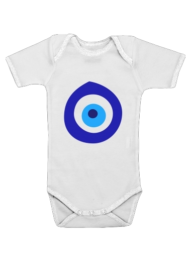  nazar boncuk eyes voor Baby short sleeve onesies