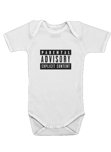  Parental Advisory Explicit Content voor Baby short sleeve onesies