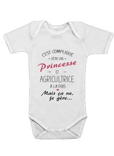  Princesse et agricultrice voor Baby short sleeve onesies