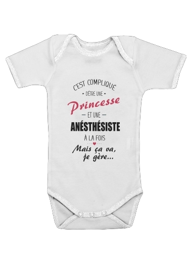  Princesse et anesthesiste voor Baby short sleeve onesies
