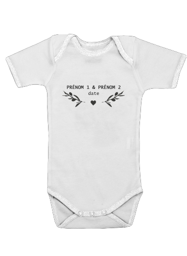  Provence stamp olive branches Wedding voor Baby short sleeve onesies