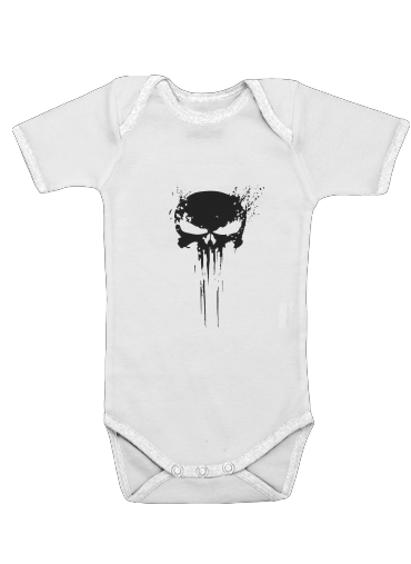  Punisher Skull voor Baby short sleeve onesies