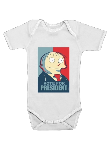  ralph wiggum vote for president voor Baby short sleeve onesies