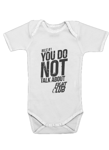  Rule 1 You do not talk about Fight Club voor Baby short sleeve onesies