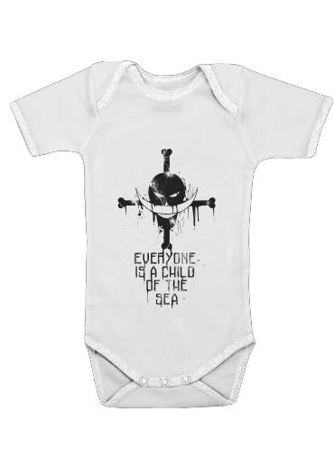 Shirohige Barbe blanche Child of the sea voor Baby short sleeve onesies