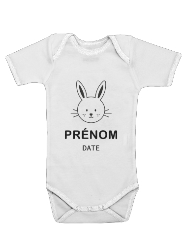  Stamp Birth Rabbit voor Baby short sleeve onesies