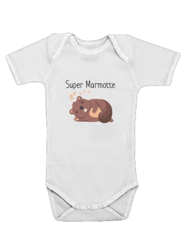  Super marmotte voor Baby short sleeve onesies