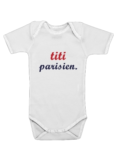  titi parisien voor Baby short sleeve onesies