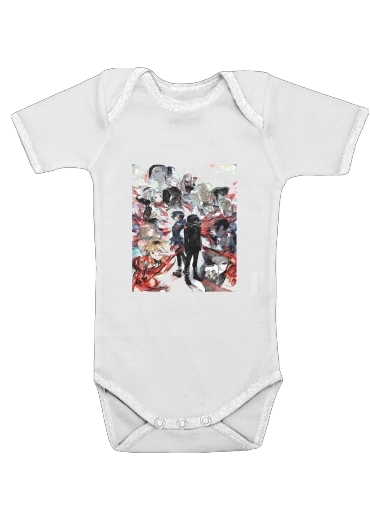  Tokyo Ghoul Touka and family voor Baby short sleeve onesies