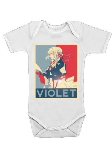  Violet Propaganda voor Baby short sleeve onesies