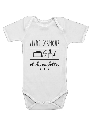  Vivre damour et de raclette voor Baby short sleeve onesies