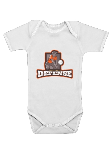  Volleyball Defense voor Baby short sleeve onesies