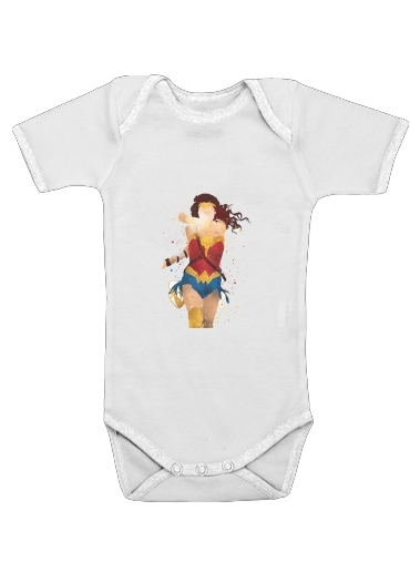  Wonder Girl voor Baby short sleeve onesies