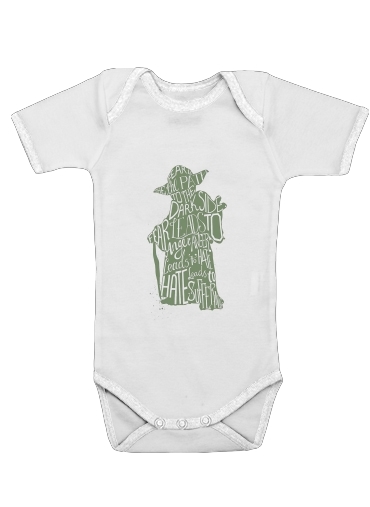  Yoda Force be with you voor Baby short sleeve onesies