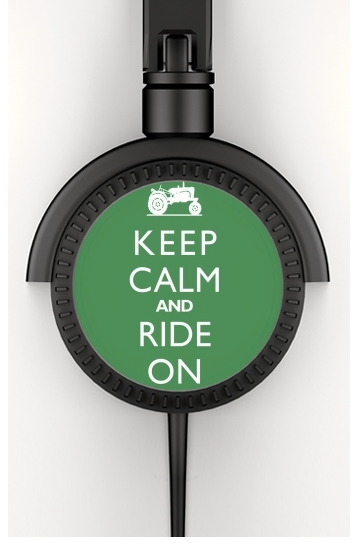  Keep Calm And ride on Tractor voor hoofdtelefoon