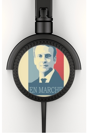  Macron Propaganda En marche la France voor hoofdtelefoon