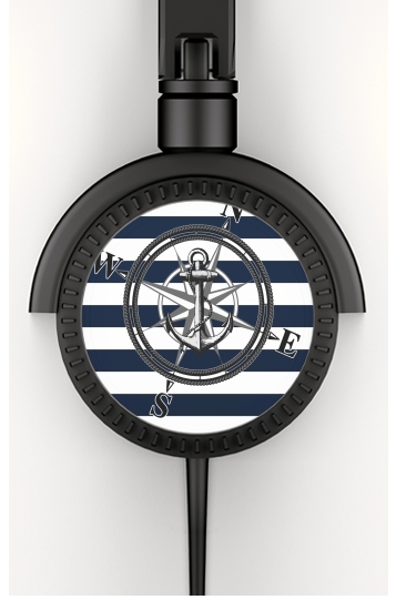  Navy Striped Nautica voor hoofdtelefoon