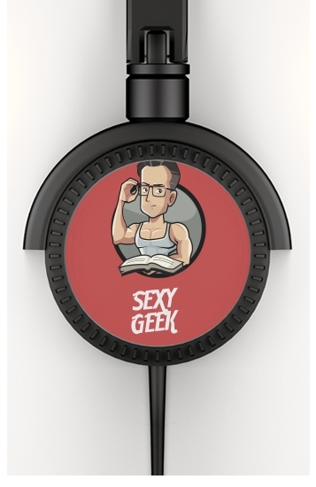  Sexy geek voor hoofdtelefoon