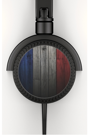  Wooden French Flag voor hoofdtelefoon