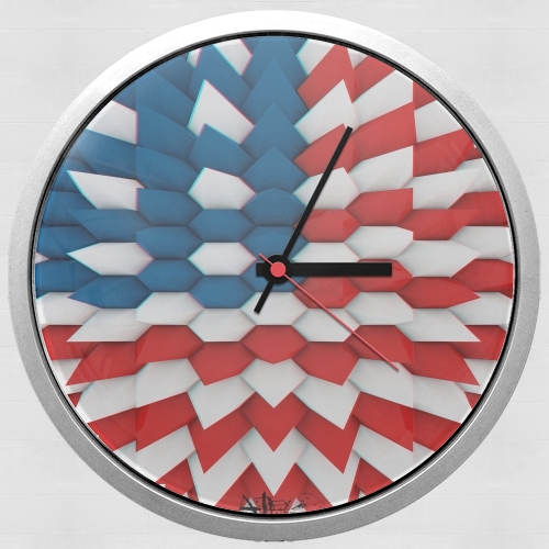  3D Poly USA flag voor Wandklok
