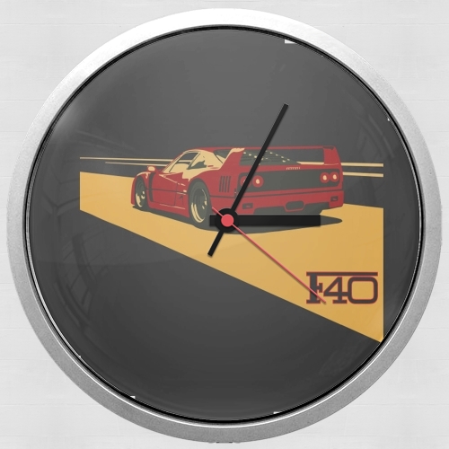  Ferrari F40 Art Fan voor Wandklok