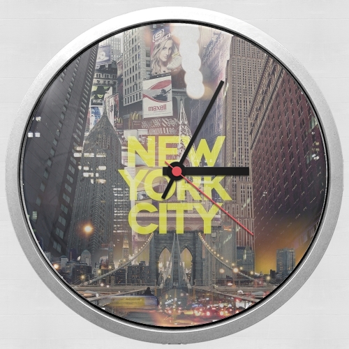  New York City II [yellow] voor Wandklok