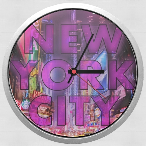  New York City - Broadway Color voor Wandklok
