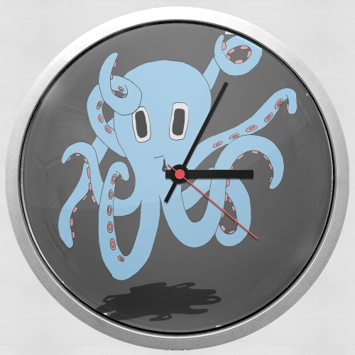  octopus Blue cartoon voor Wandklok
