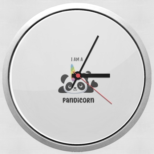  Panda x Licorne Means Pandicorn voor Wandklok