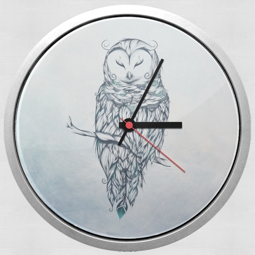  Snow Owl voor Wandklok