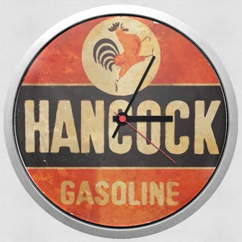  Vintage Gas Station Hancock voor Wandklok
