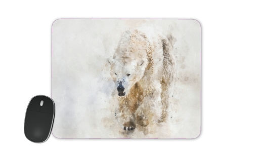  Abstract watercolor polar bear voor Mousepad