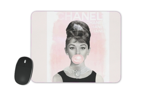  Audrey Hepburn bubblegum voor Mousepad