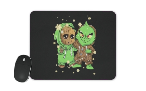  Baby Groot and Grinch Christmas voor Mousepad